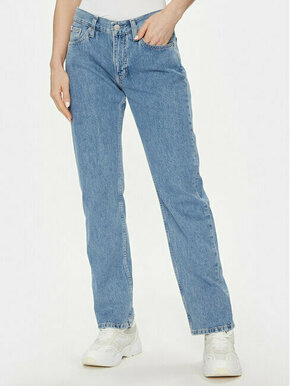 Calvin Klein Jeans Jeans hlače Low Rise Straight J20J222439 Modra Straight Fit