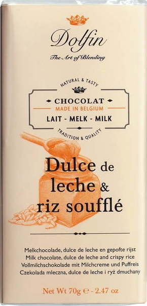 Dolfin Mlečna čokolada - Mlečna karamela &amp; napihnjen riž