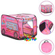 vidaXL Otroški šotor za igranje roza 70x112x70 cm