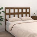 Greatstore Vzglavje postelje, medeno rjava, 155,5x4x100 cm, borov les