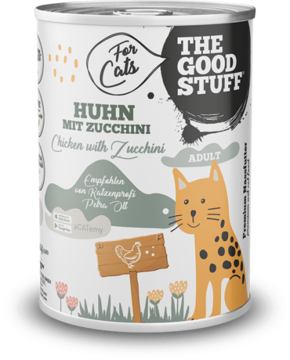 The Goodstuff PIŠČANEC IN ZUCCHINI Mokra hrana za odrasle mačke - 400 g