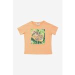 Otroška bombažna kratka majica Kenzo Kids Short Sleeves Tee-Shirt oranžna barva - oranžna. Otroška kratka majica iz kolekcije Kenzo Kids. Model izdelan iz tanke, elastične pletenine. Visokokakovosten material, izdelan v skladu z načeli...
