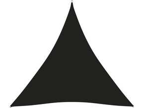 VIDAXL Senčno jadro oksford blago trikotno 4x4x4 m črno