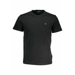 Bombažna kratka majica Napapijri črna barva - črna. Lahkotna kratka majica iz kolekcije Napapijri. Model izdelan iz tanke, elastične pletenine. Zračni model, ki podpira udobje pri uporabi.