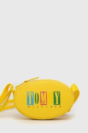 Otroška torbica Tommy Hilfiger rumena barva - rumena. Otroški Majhna torbica iz kolekcije Tommy Hilfiger. Model na zapenjanje
