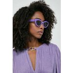 Sončna očala Guess ženska, vijolična barva, GU7905_5280Y - vijolična. Sončna očala iz kolekcije Guess. Model z enobarvnimi stekli in okvirji iz plastike. Ima filter UV 400.