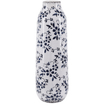 Beliani Vaza za rože 35 cm belo-modra MULAI