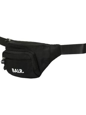 Torbica za okoli pasu BALR črna barva - črna. Pasna torbica iz kolekcije BALR. Model izdelan iz tekstilnega materiala.