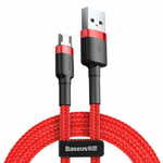 BASEUS Cafule mikro USB podatkovni kabel QC 3.0 2.4A 1m rdeča