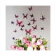 Komplet 18 rožnatih 3D nalepk Ambiance Butterflies