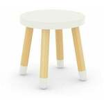Flexa DOTS otroški stol brez naslonjala - PLAY otroški stol, bela