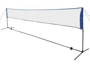VIDAXL Mreža za badminton s perjanicami 600x155 cm