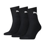 Puma nogavice (3-Pack) - črna. Nogavice iz kolekcije Puma. Model izdelan iz elastičnega, enobarvnega materiala. V kompletu so trije pari.