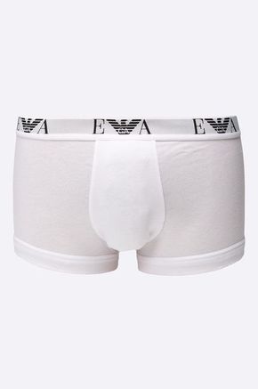 Emporio Armani Underwear boksarice (2-pack) - bela. Boksarice iz kolekcije Emporio Armani Underwear. Model izdelan iz gladke