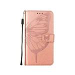 Chameleon Apple iPhone 15 Pro Max - Preklopna torbica (WLGO-Butterfly) - roza-zlata