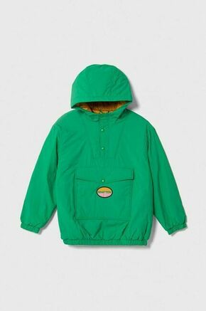 Otroška jakna United Colors of Benetton zelena barva - zelena. Otroški jakna iz kolekcije United Colors of Benetton. Delno podložen model