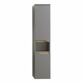 Siva visoka kopalniška omarica 30x141 cm - Pelipal