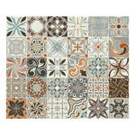 Komplet 30 stenskih nalepk Ambiance Cement Tiles Bali, 10 x 10 cm