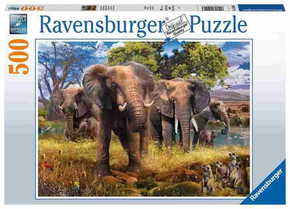 Ravensburger sestavljanka Družina slonov
