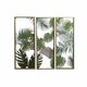 NEW Platno DKD Home Decor 3 Kosi Tropical Rastlinski list (122 x 3 x 122 cm)