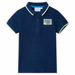 vidaXL Otroška polo majica mornarsko modra 92