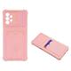 Gumiran ovitek (TPUC) za Samsung Galaxy A32 5G A-Type Card, roza