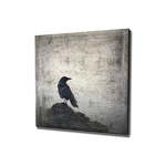 Stenska slika na platnu Black Bird, 45 x 45 cm