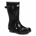 Gumijasti škornji Hunter Original Gloss Short WFS1000RGL Črna