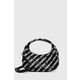 Torbica Karl Lagerfeld črna barva - črna. Majhna torbica iz kolekcije Karl Lagerfeld. Model na zapenjanje, izdelan iz cirkonija.