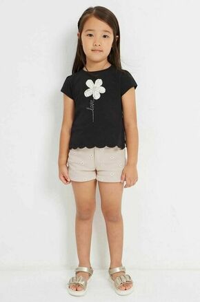 Otroške kratke hlače Mayoral bež barva - bež. Otroški kratke hlače iz kolekcije Mayoral. Model izdelan iz vzorčastega materiala.