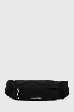 Torbica za okoli pasu Calvin Klein Performance črna barva - črna. Velika pasna torbica iz kolekcije Calvin Klein Performance. Model na zapenjanje