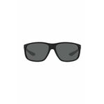 Sončna očala Emporio Armani moški, črna barva - črna. Sončna očala iz kolekcije Emporio Armani. Model z enobarvnimi stekli in okvirji iz plastike. Ima filter UV 400.