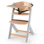 KinderKraft otroški stol za hranjenje ENOCK grey wooden, siva/les