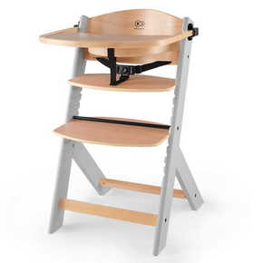 KinderKraft otroški stol za hranjenje ENOCK grey wooden