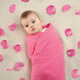 WEBHIDDENBRAND Tommy Lise bombažna muslinska plenica Rosy Blush 120x120 cm