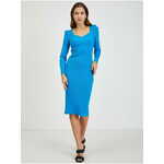 Orsay Modré dámské šaty ORSAY L