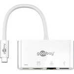 Goobay USB-C / 3x USB + HDMI + Ethernet multi-adapter, bel