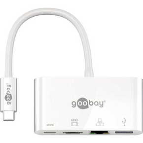 Goobay USB-C / 3x USB + HDMI + Ethernet multi-adapter