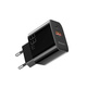 Mcdodo CH-0922 USB + USB-C omrežni polnilec, 33 W + kabel USB-C (črn)