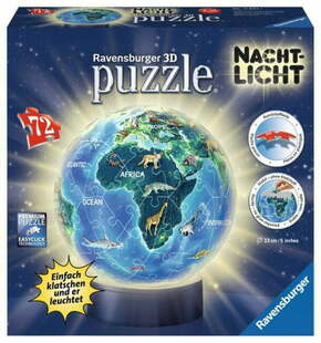 Ravensburger Osvetljeni nočni globus s puzzleballom 72 kosov
