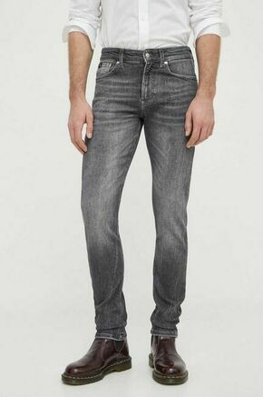 Kavbojke Calvin Klein Jeans moški - siva. Kavbojke iz kolekcije Calvin Klein Jeans skinny kroja