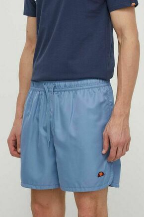 Kratke hlače Ellesse moški - modra. Kratke hlače iz kolekcije Ellesse. Model izdelan iz gladke tkanine. Zaradi vsebnosti poliestra je tkanina bolj odporna na gubanje.