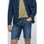 Jeans kratke hlače Guess SONNY moške, M4GD01 D4Z24 - modra. Kratke hlače iz kolekcije Guess. Model izdelan iz pletenine s potiskom. Model iz izjemno udobne tkanine z visoko vsebnostjo bombaža.