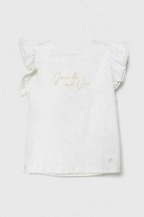 Majica za dojenčka zippy bela barva - bela. Majica za dojenčka iz kolekcije zippy. Model izdelan iz enobarvne pletenine. Izjemno udobna tkanina z visoko vsebnostjo bombaža.