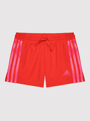 Adidas Športne kratke hlače 3 Stripes HE2014 Rdeča Regular Fit