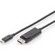 Digitus kabel USB TipC-DisplayPort 1,8m črn