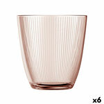 NEW Kozarec Luminarc Concepto Stripy Roza Steklo (310 ml) (6 kosov)