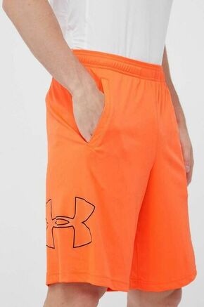 Kratke hlače za vadbo Under Armour oranžna barva - oranžna. Kratke hlače za vadbo iz kolekcije Under Armour. Model izdelan iz hitrosušečega materiala.