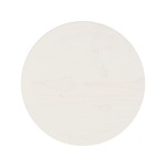 VIDAXL Mizna plošča bela Ø30x2,5 cm trdna borovina