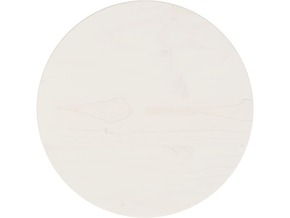 VIDAXL Mizna plošča bela Ø30x2